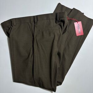 NWT HUGO Boss 34/32 Classic Brown dress Pants Trousers